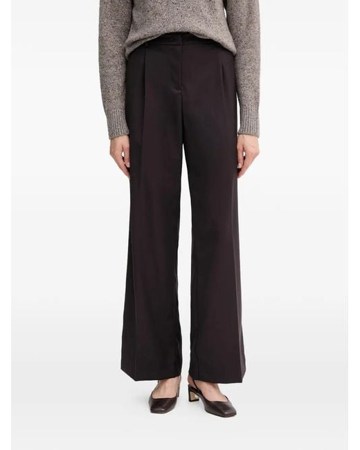 GAUDI Black Wide-Leg Trousers