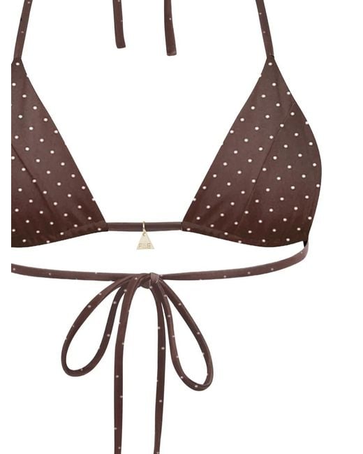 FAE SWIM White Honey Reversible Floral-Print Bikini Top