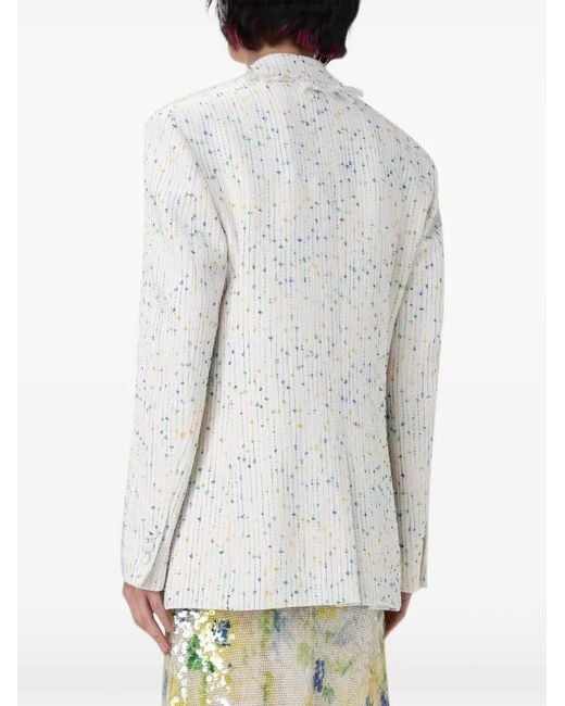 Blazer Con Flecos MSGM de color Gray