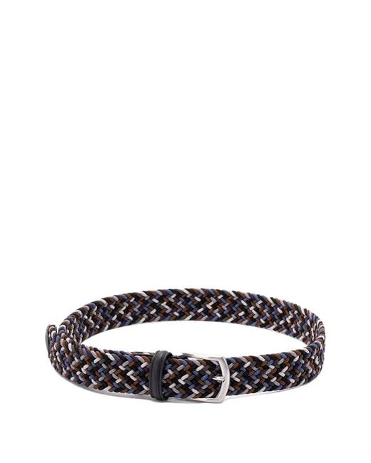 Andersons White Braided Belt for men