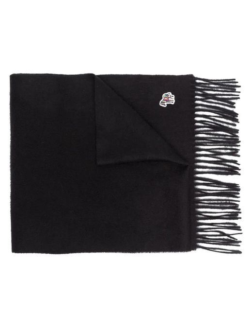 Paul Smith Black Signature-Zebra Fringed Scarf for men