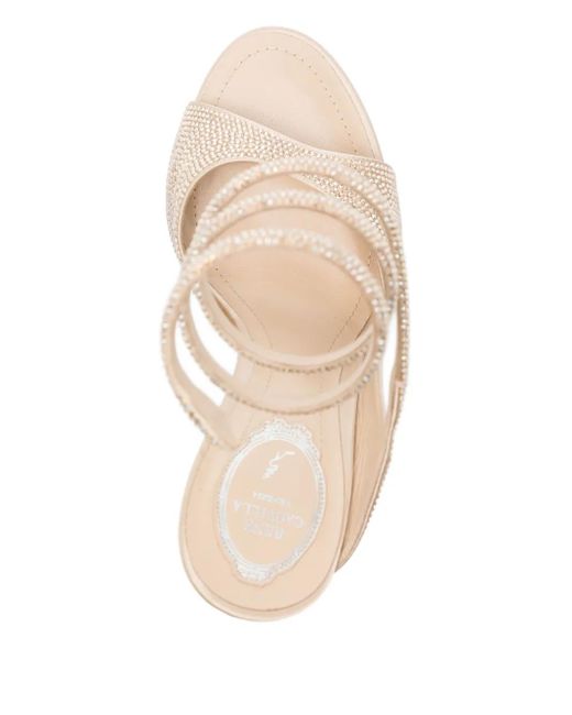 Sandales Audrey 110 Mm Rene Caovilla en coloris Metallic