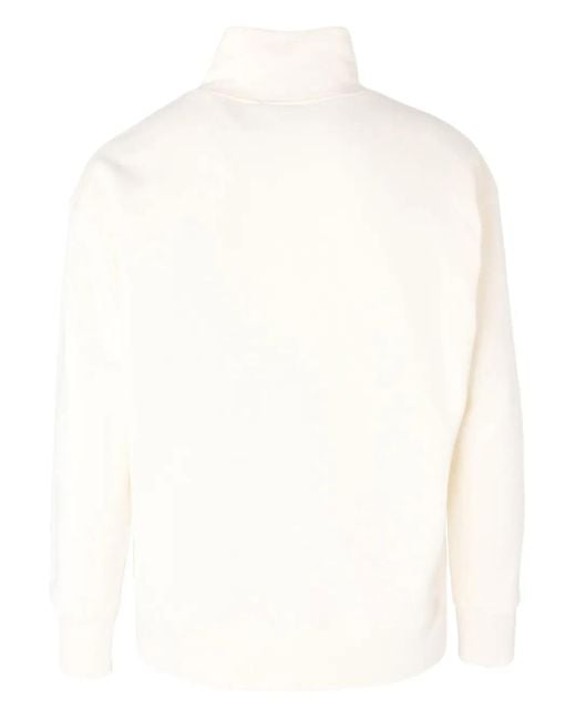 MSGM White Rabbit-Detail Zip Sweater for men