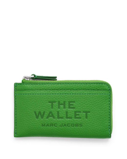 Marc Jacobs Green The Leather Top Zip Multi Wallet