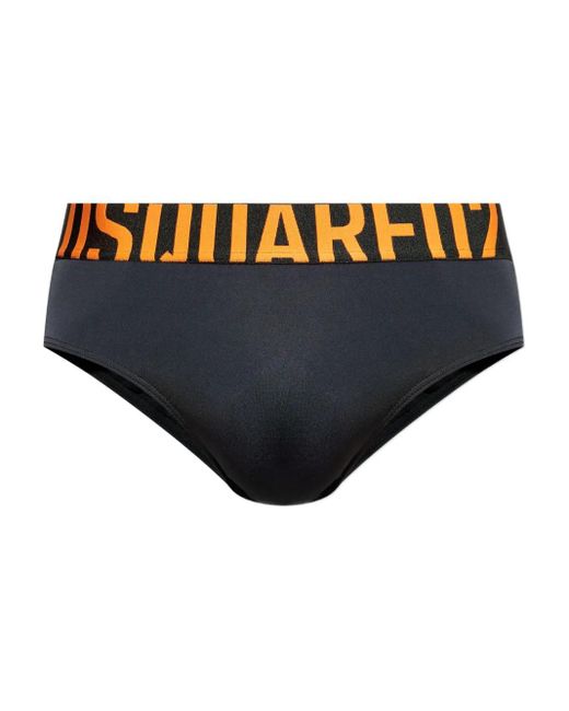 Short De Bain À Bande Logo DSquared² pour homme en coloris Blue