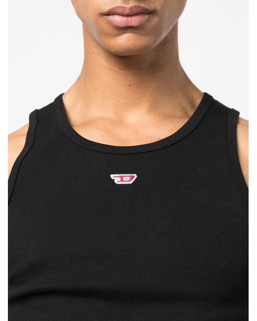 DIESEL Black T-lifty-d Tops for men