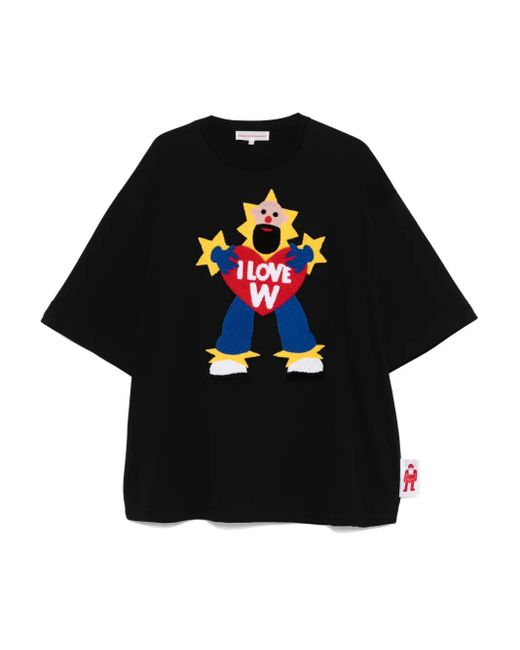Walter Van Beirendonck I Love W T-Shirt in het Black voor heren