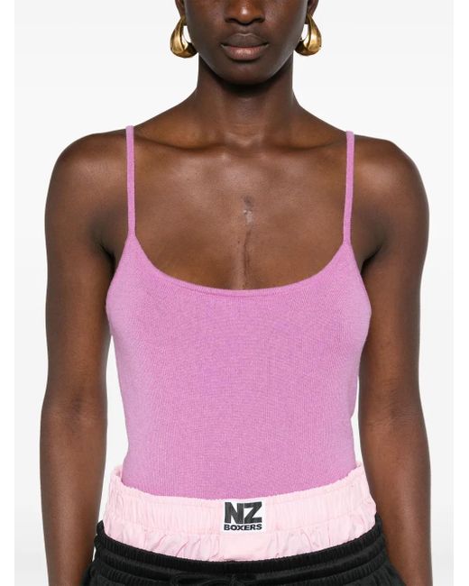 Teddy Cashmere Pink Rapallo Cashmere Tank Top