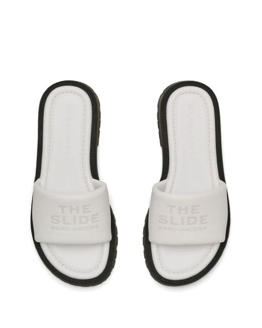 Sandali Slides The Lug Sole di Marc Jacobs in White