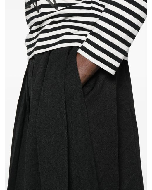 COMME DES GARÇON BLACK Black Pleated Skirt