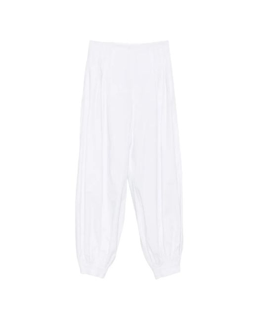 Vivetta White Side-Zip Trousers