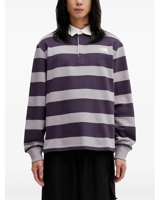 The North Face Blue Rugby Polo Sweatshirt