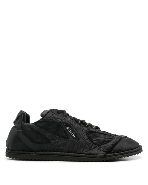 Givenchy Black Panelled Ripstop Sneakers for men