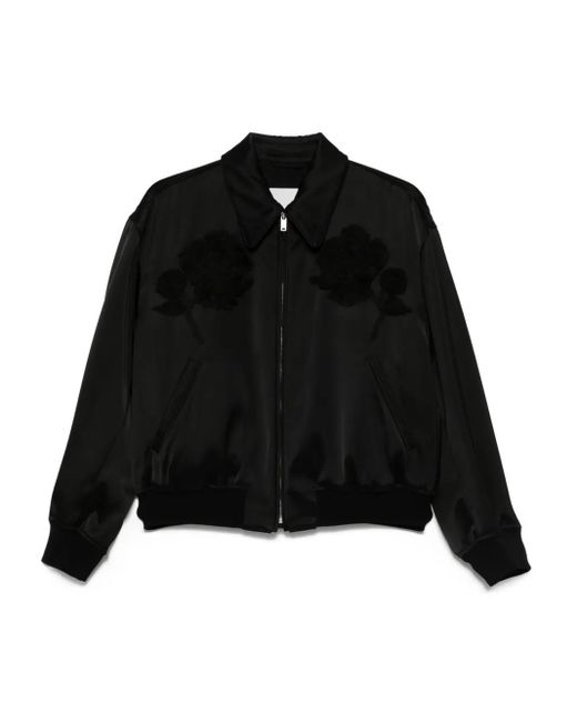 Jil Sander サテン ジャケット Black