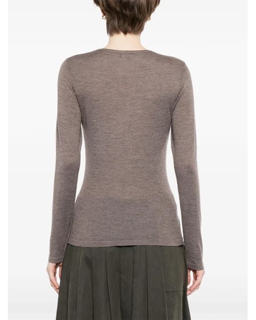 N.Peal Cashmere Brown Eden T-Shirt