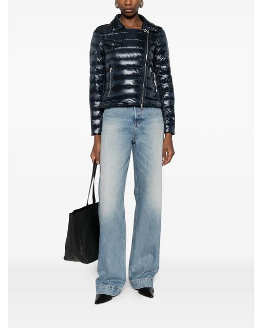 Herno Blue Biker Jacket