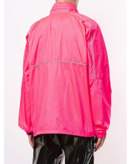 pink windbreaker men