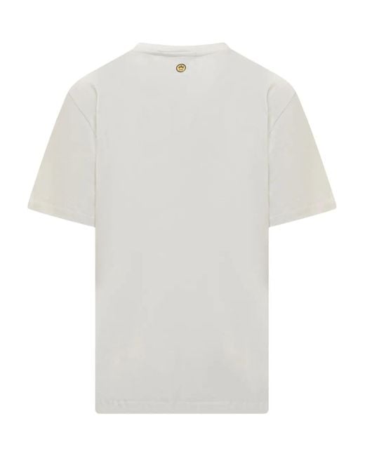 Barrow White Teddy-Print Jersey T-Shirt for men