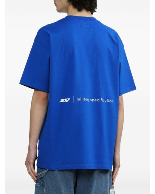 メンズ Izzue グラフィック Tシャツ Blue