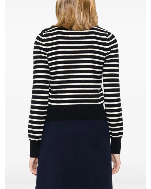 Pull Nervuré À Rayures AMI en coloris Multicolor