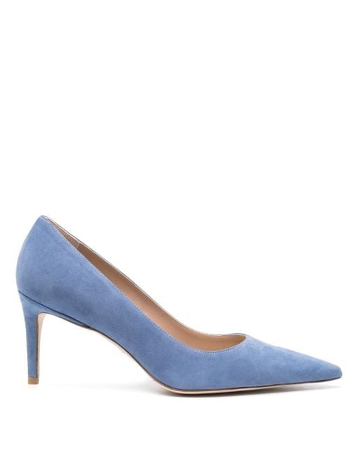 Stuart Weitzman Stuart 75mm Pumps in Blue Lyst UK