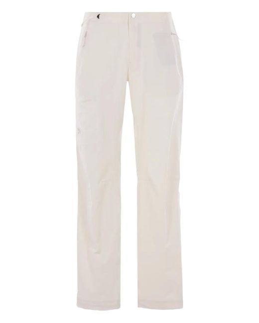 Arc'teryx White Gamma Logo-Detailed Trousers