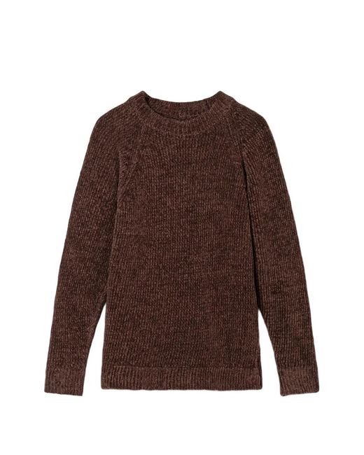 C P Company Brown Chenille Sweater for men