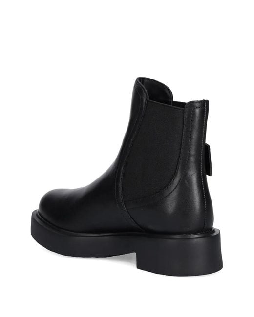 Love Moschino Black Buckle-Strap Boots