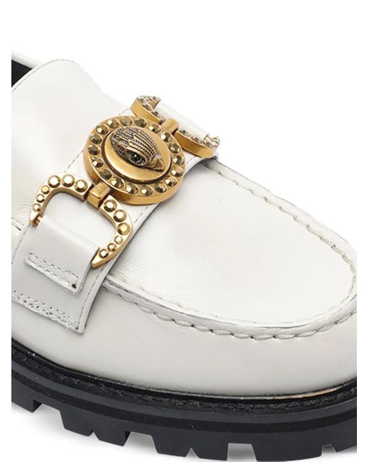 Mocasines con puntera redonda Kurt Geiger de color Gray