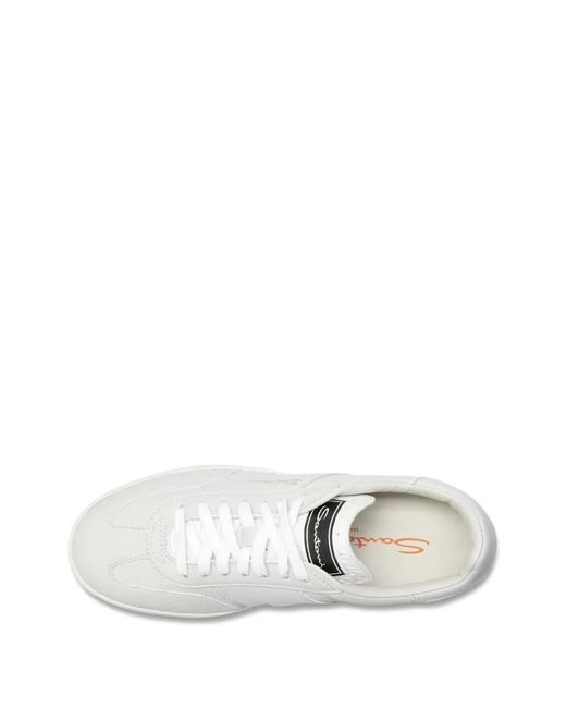 Santoni White Dbs Oly Sneakers