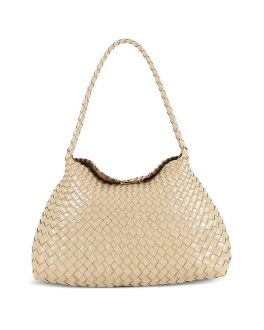 Dragon Diffusion Geweven Schoudertas in het Natural