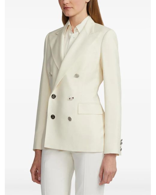 Ralph Lauren Natural Camden Cashmere Blazer