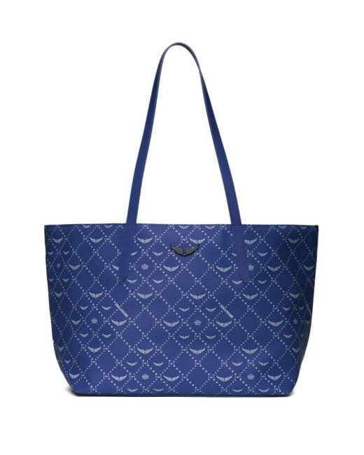 Zadig & Voltaire Z Shopper Schoudertas Met Monogram in het Blue