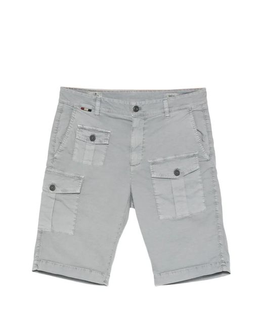 Bermudas Cargo George Mason's de hombre de color Gray