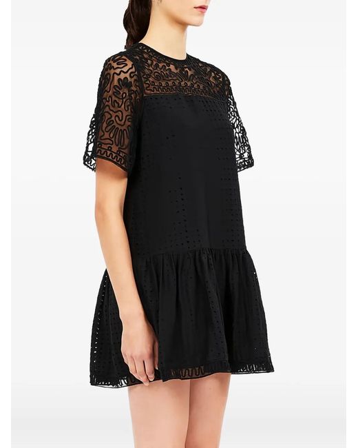 Ulla Johnson Black Gabi Mini Dress