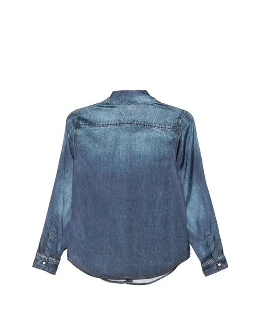 Liu Jo Blue Snap-Button Shirt