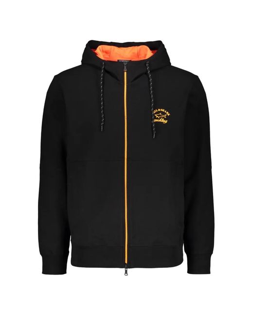 Paul & Shark Black Long-Sleeve Hoodie for men