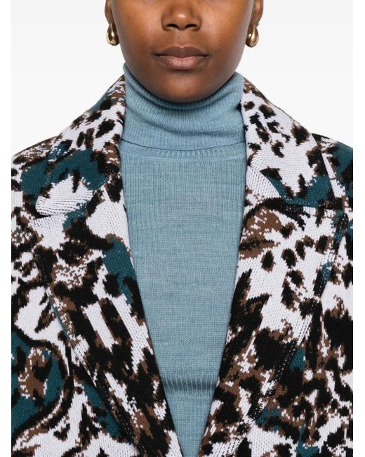 Abrigo con motivo animalier Missoni de color Black