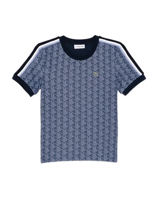 Lacoste Blue Monogram T-Shirt