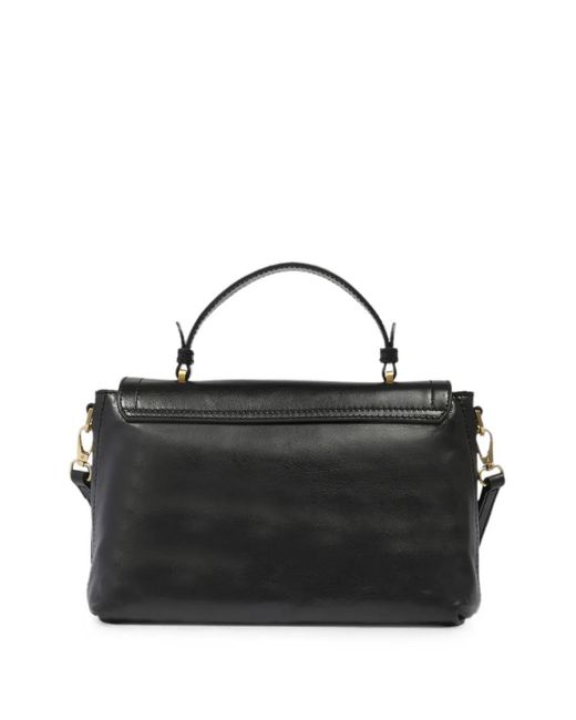The Bridge Black Leather Tote Bag