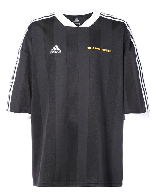 Gosha Rubchinskiy Black X Adidas Football T-shirt for men