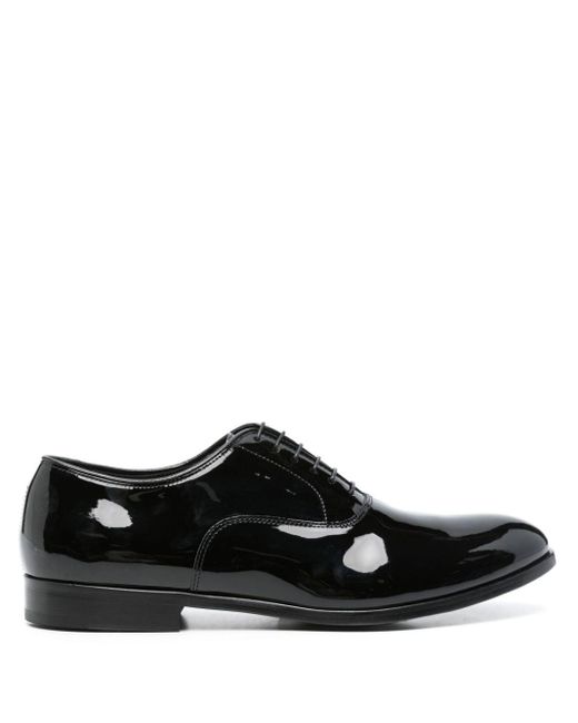 Doucal's Black Patent-leather Oxford Shoes for men