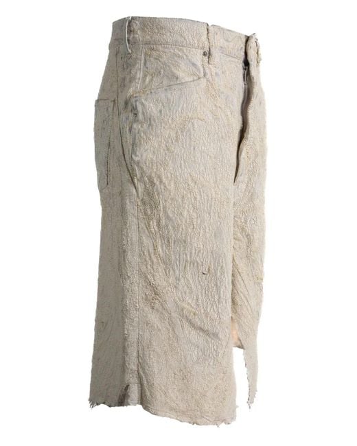 Rick Owens テクスチャード スカート Gray