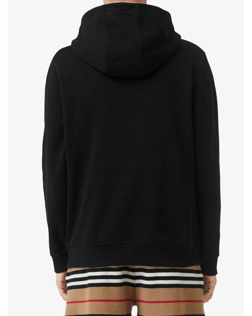 Burberry Hoodie Met Logoprint in het Black voor heren