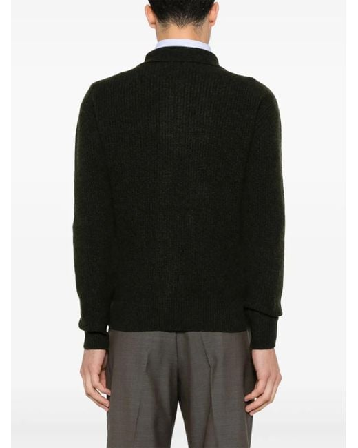 Aspesi Black Wool Sweater for men