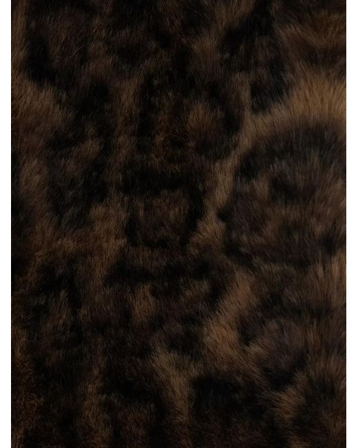 Apparis Black Kai Leopard-Pattern Scarf