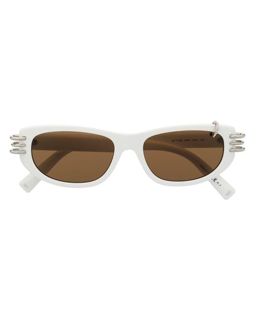 Givenchy White Anima Pierced Sunglasses