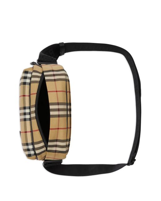 Burberry Geruite Schoudertas in het Black voor heren