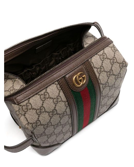 Gucci Multicolor Kulturbeutel mit GG Supreme-Muster