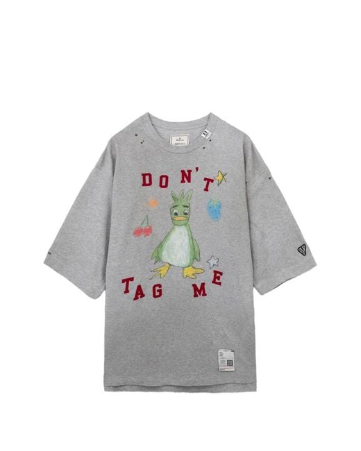 Maison Mihara Yasuhiro Gray Leon Doodle Printed T-Shirt for men